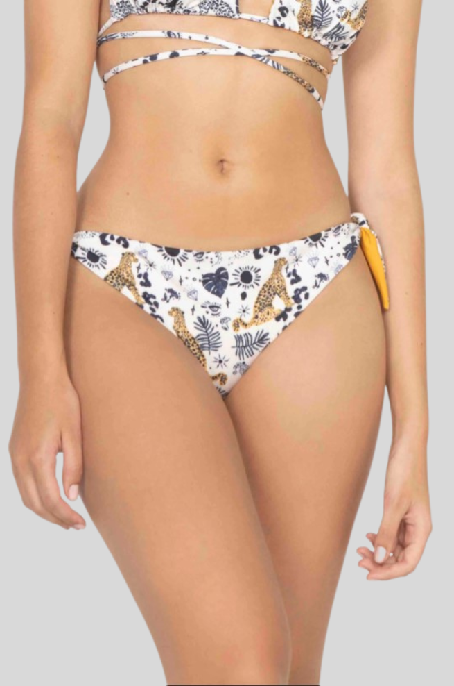 Leopardo solid high waist bottom